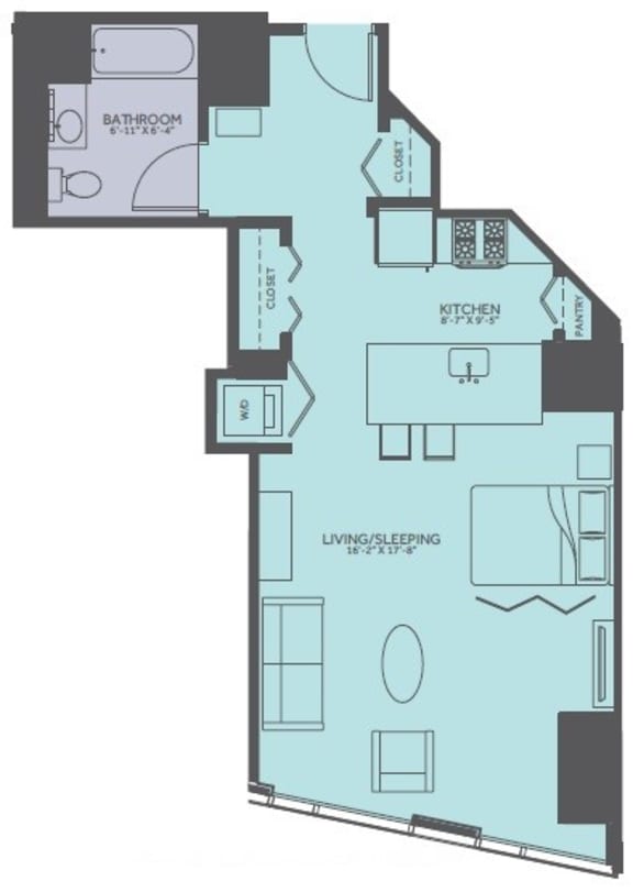 Studio, 1, 2 & 3 Bedroom Apartments in Streeterville, Chicago